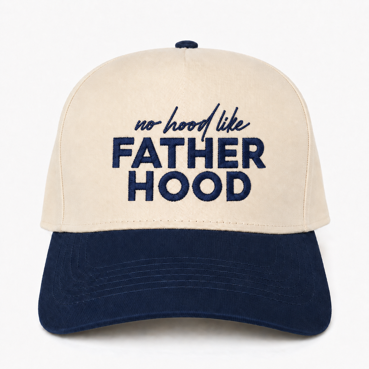 Custom Embroidered No Hood Like Fatherhood Snapback Hat – Funny Dad Gift