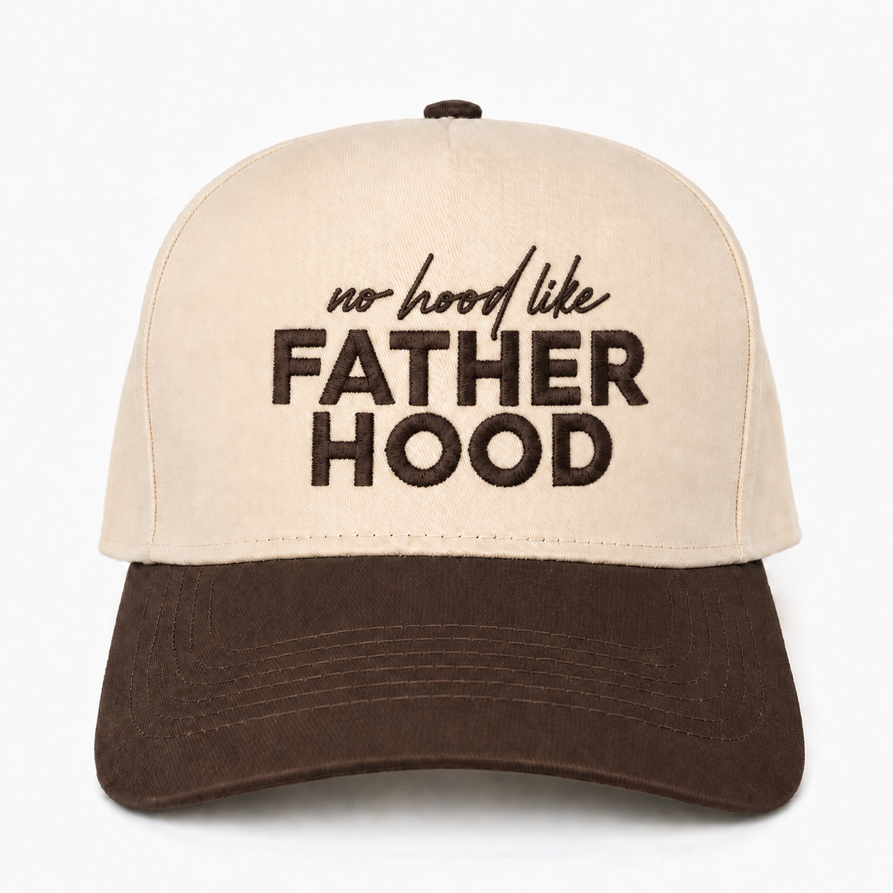 Custom Embroidered No Hood Like Fatherhood Snapback Hat – Funny Dad Gift