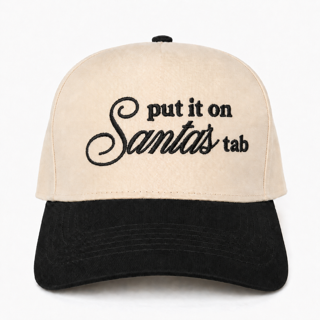 Custom Embroidered Put It On Santa’s Tab Snapback Hat – Holiday Drinking Hat