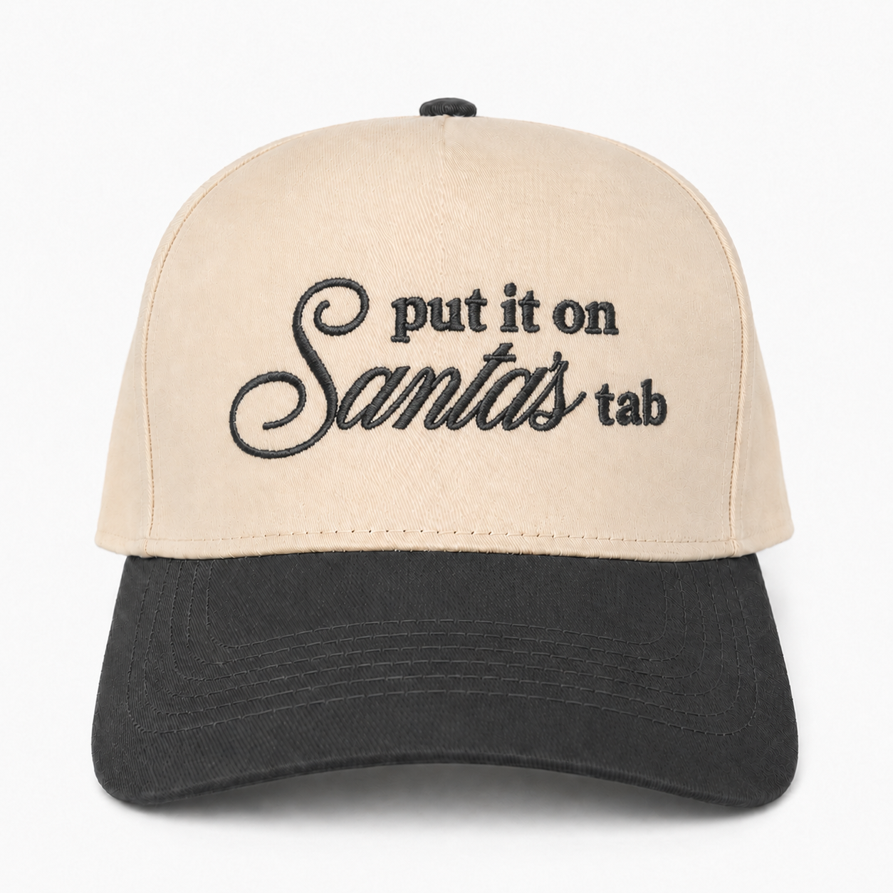 Custom Embroidered Put It On Santa’s Tab Snapback Hat – Holiday Drinking Hat