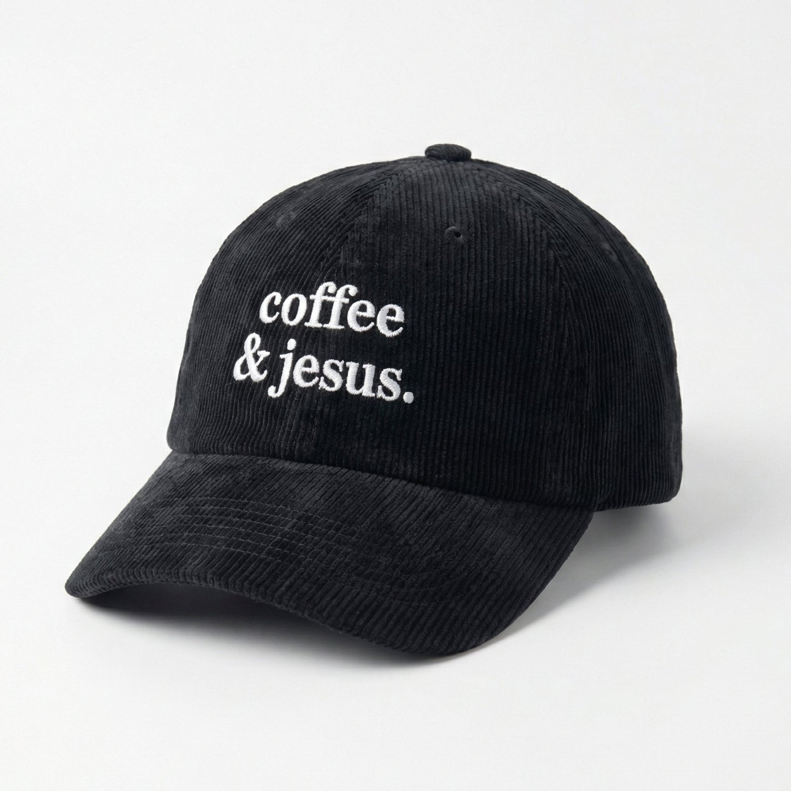 Custom Embroidered Coffee and Jesus Cap – Christian Baseball Hat