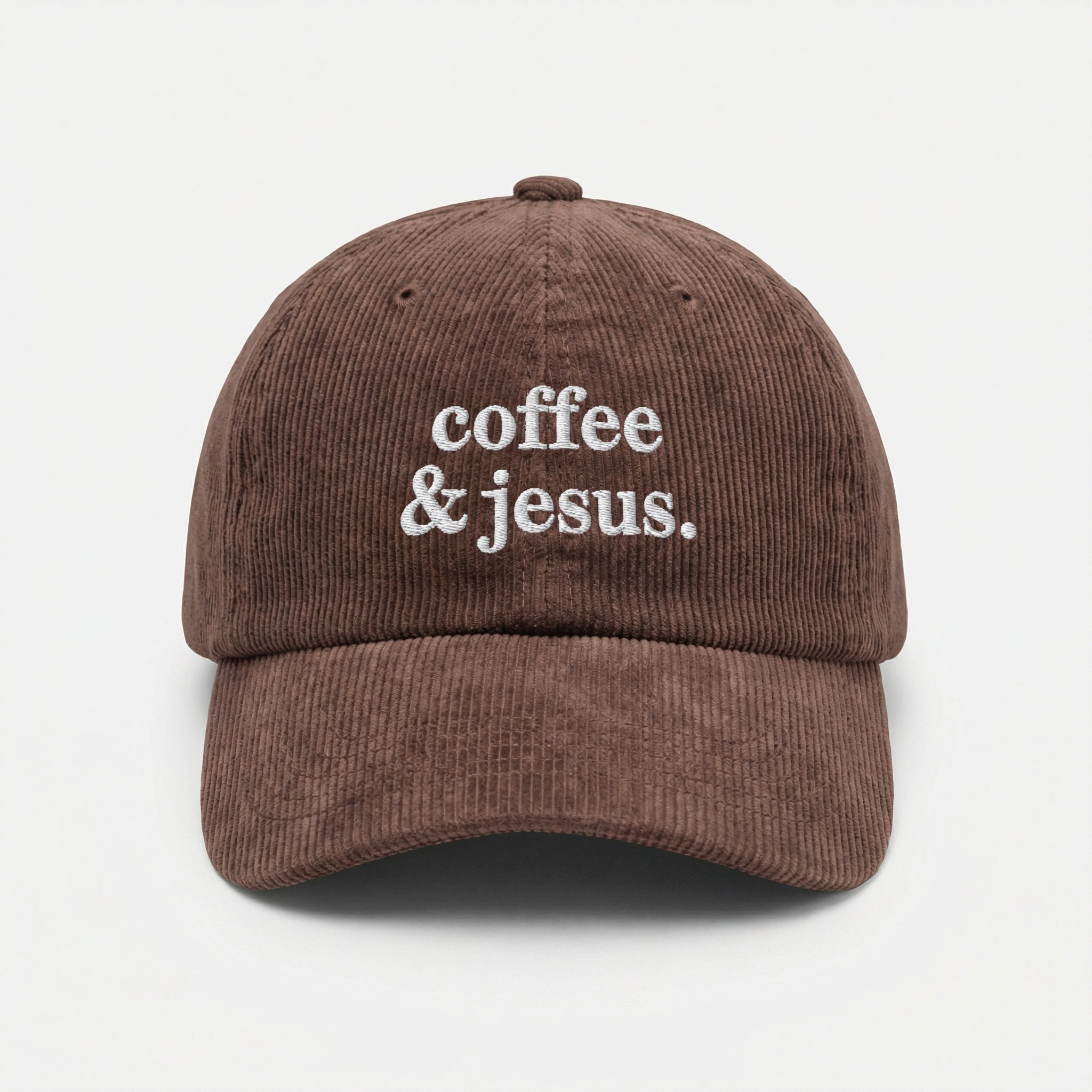 Custom Embroidered Coffee and Jesus Cap – Christian Baseball Hat