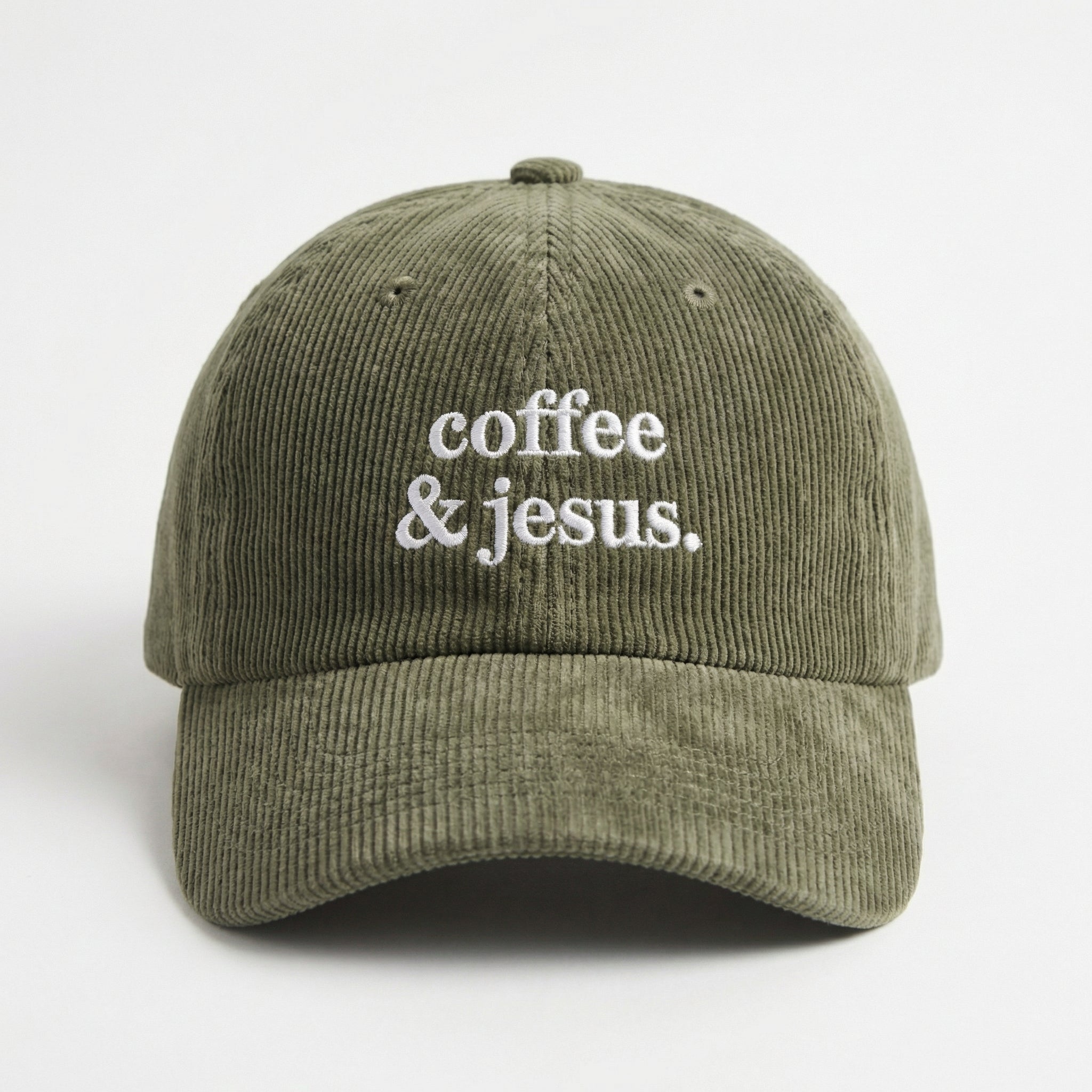 Custom Embroidered Coffee and Jesus Cap – Christian Baseball Hat