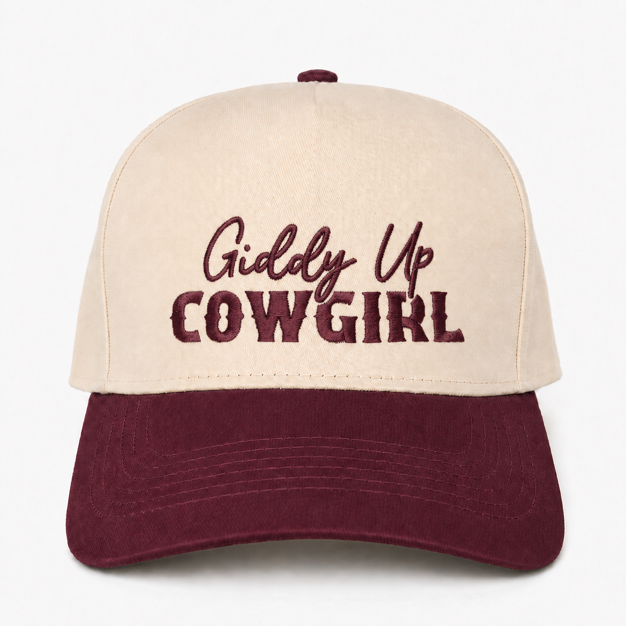 Custom Embroidered Giddy Up Cowgirl Snapback Hat – Cute Rodeo Girl Cap