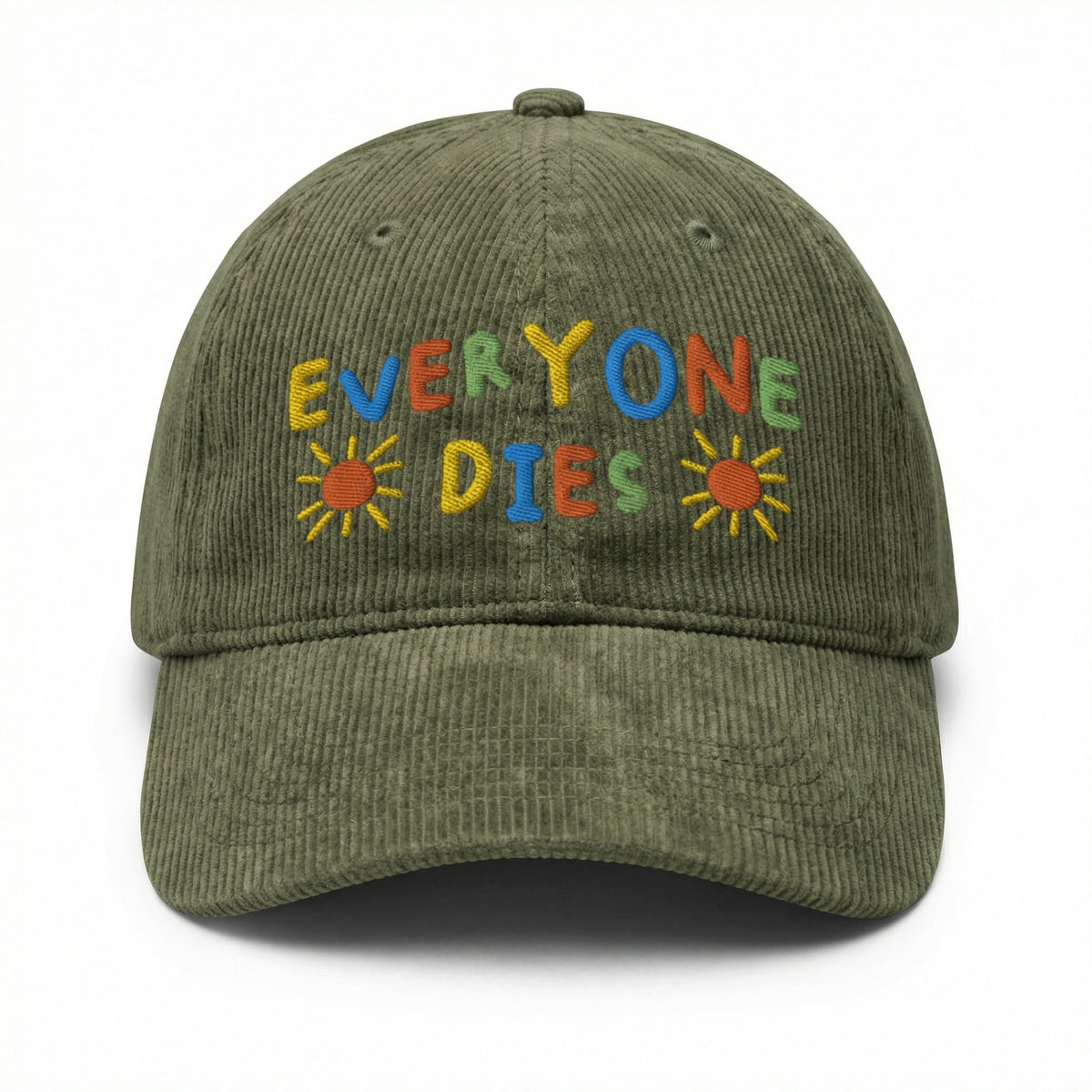 Custom Everyone Dies Embroidered Hat – Dark Humor Dad Cap