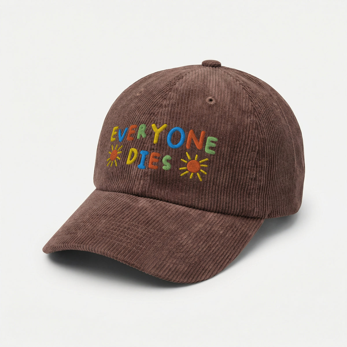Custom Everyone Dies Embroidered Hat – Dark Humor Dad Cap