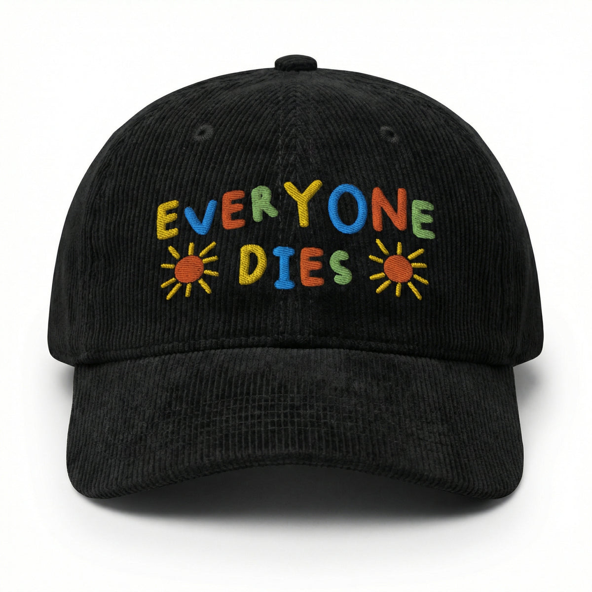 Custom Everyone Dies Embroidered Hat – Dark Humor Dad Cap