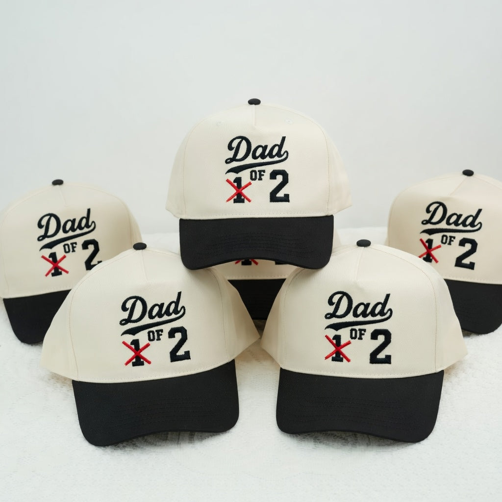 Custom Dad Life Snapback Hat - Funny Dad of 1 2 3 Snapback Hat