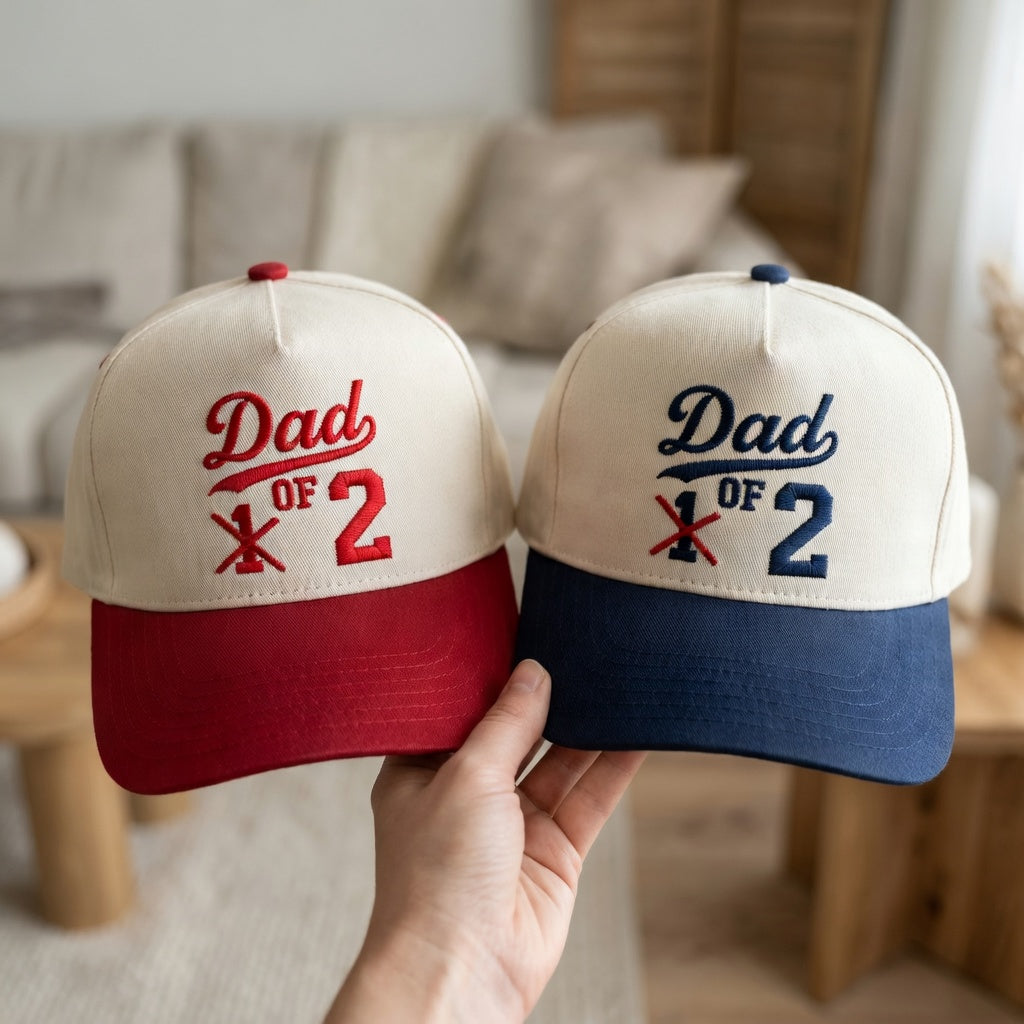 Custom Dad Life Snapback Hat - Funny Dad of 1 2 3 Snapback Hat