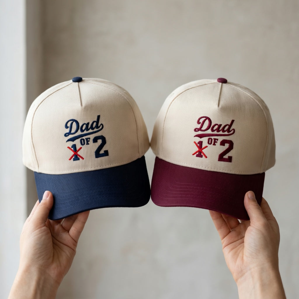 Custom Dad Life Snapback Hat - Funny Dad of 1 2 3 Snapback Hat