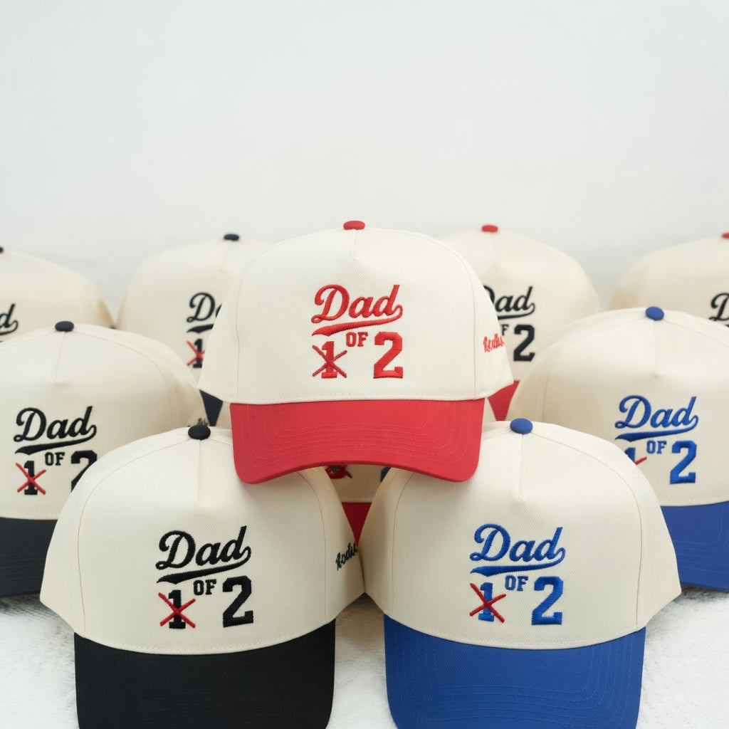 Custom Dad Life Snapback Hat - Funny Dad of 1 2 3 Snapback Hat