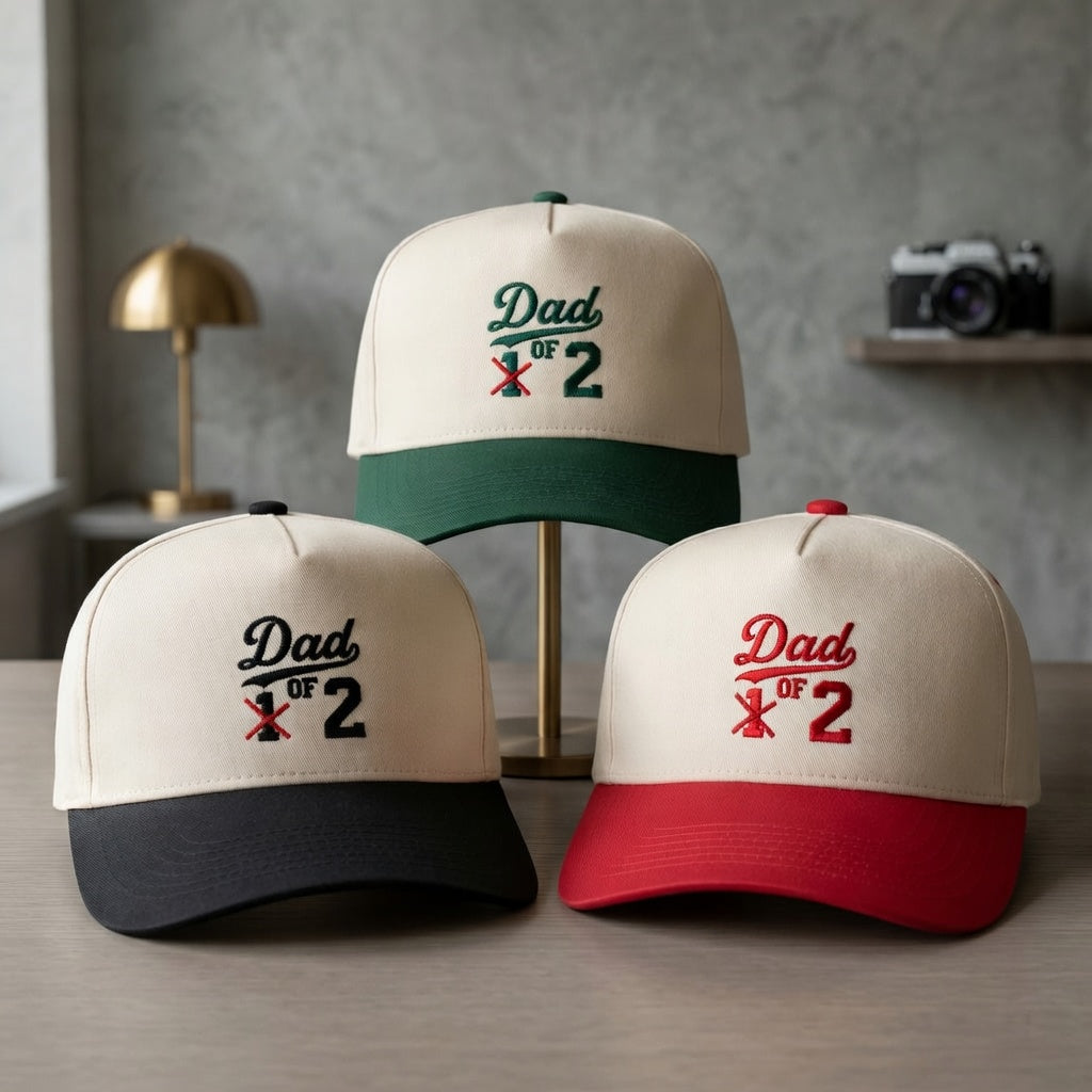Funny Dad Snapback Hat - Custom Dad of 1 2 3 Snapback Hat