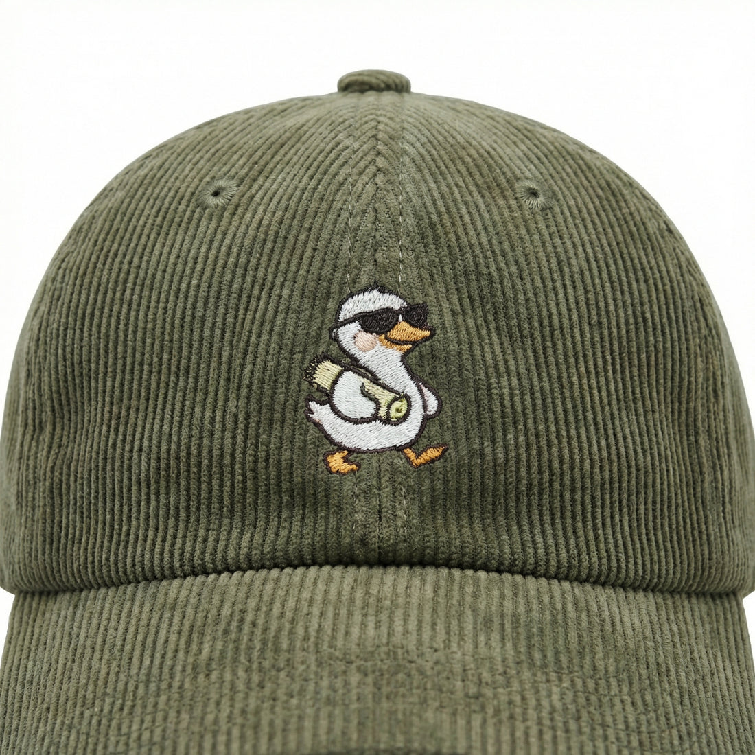 Custom Funny Goose Embroidered Washed Baseball Cap – Cute Animal Dad Hat