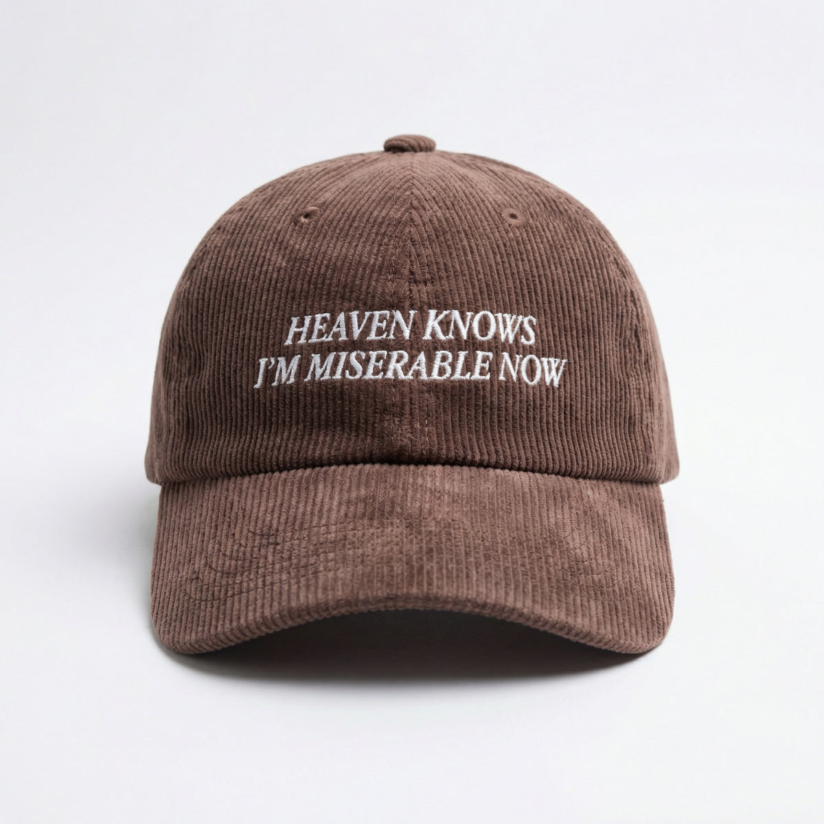 Custom Heaven Knows I’m Miserable Now Embroidered Cap – Vintage Style Dad Hat
