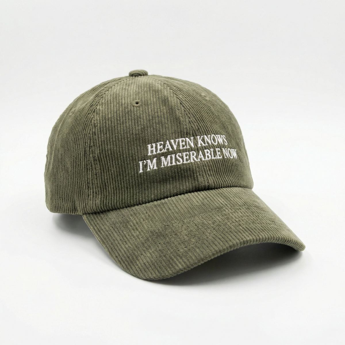 Custom Heaven Knows I’m Miserable Now Embroidered Cap – Vintage Style Dad Hat