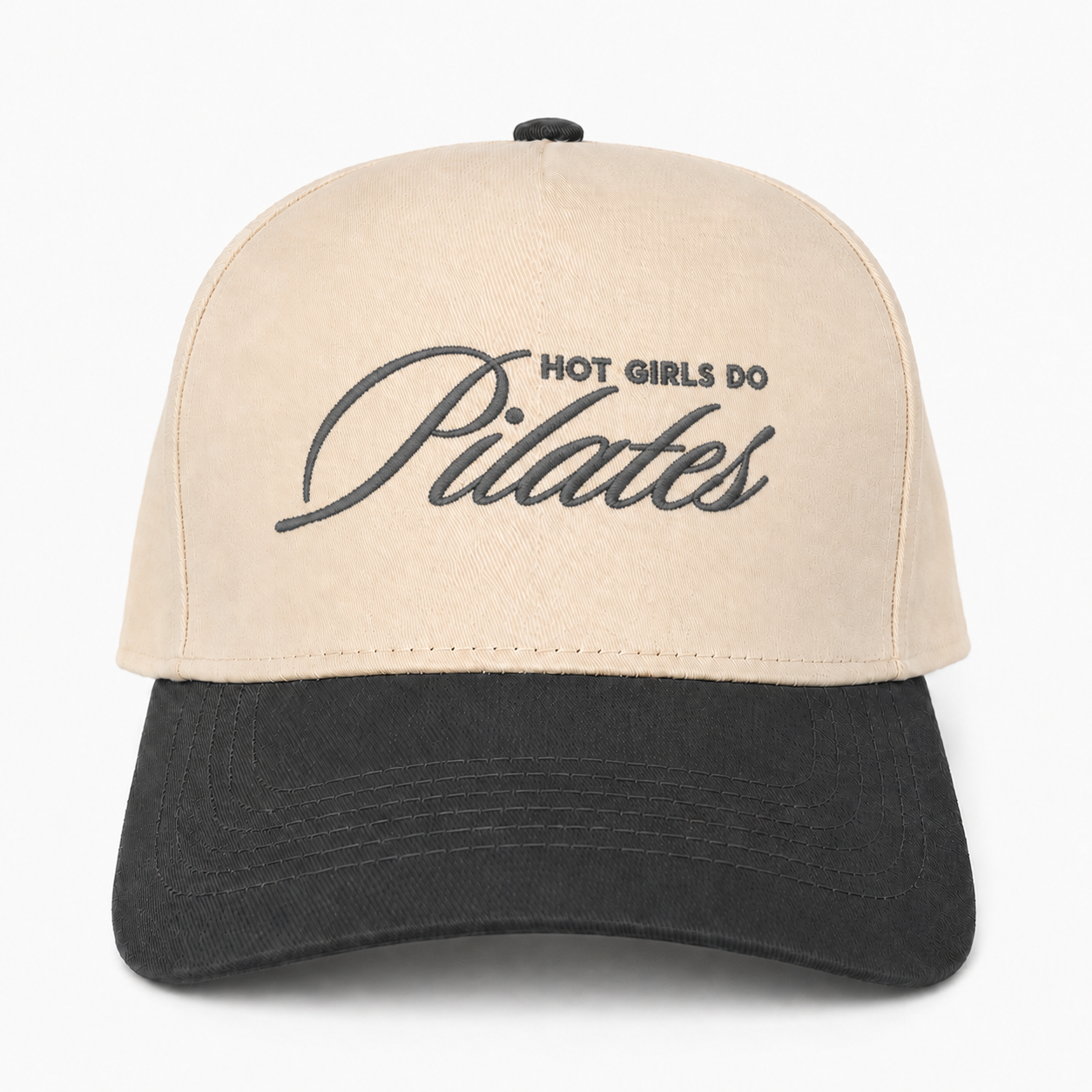 Custom Embroidered Hot Girls Do Pilates Snapback Hat – Trendy Workout Cap