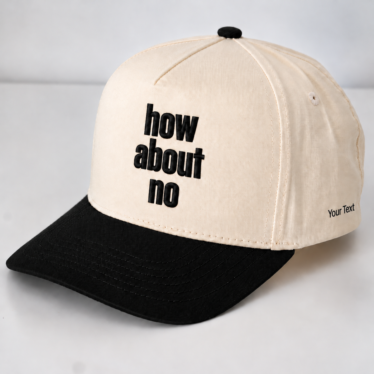 How About No Hat, Sassy Attitude Embroidered Snapback