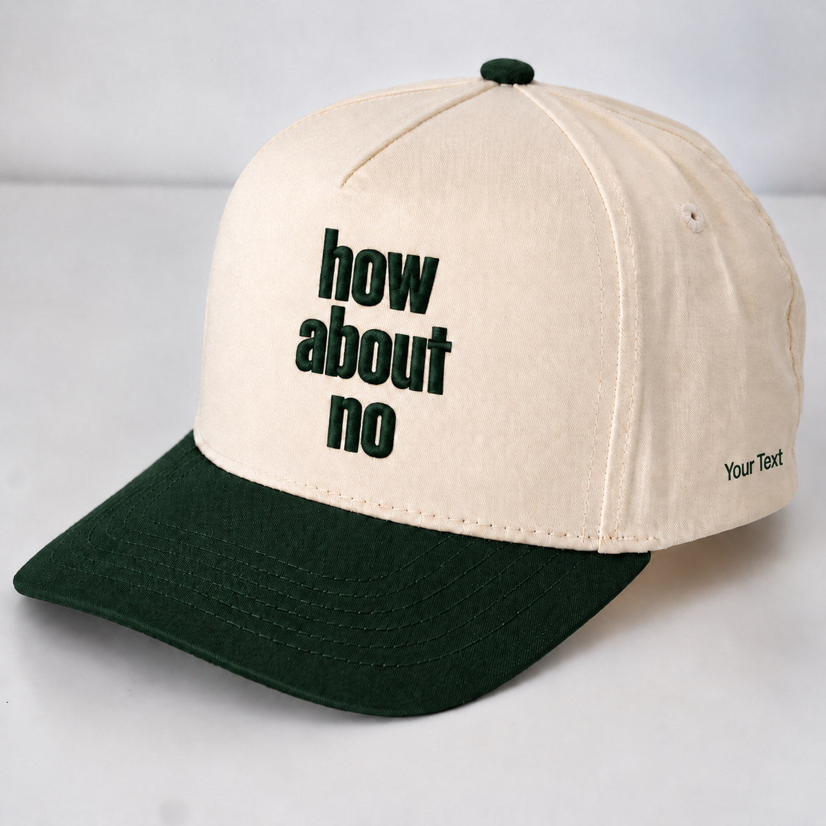How About No Hat, Sassy Attitude Embroidered Snapback
