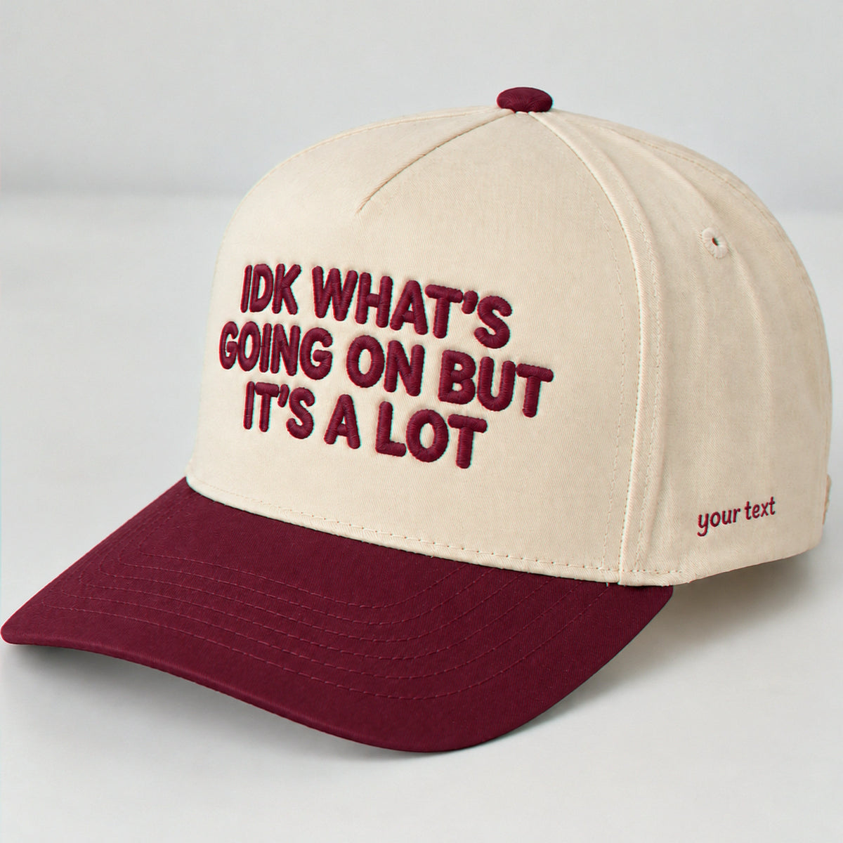 IDK What's Going On But It's A Lot Hat, Chaotic Snapback