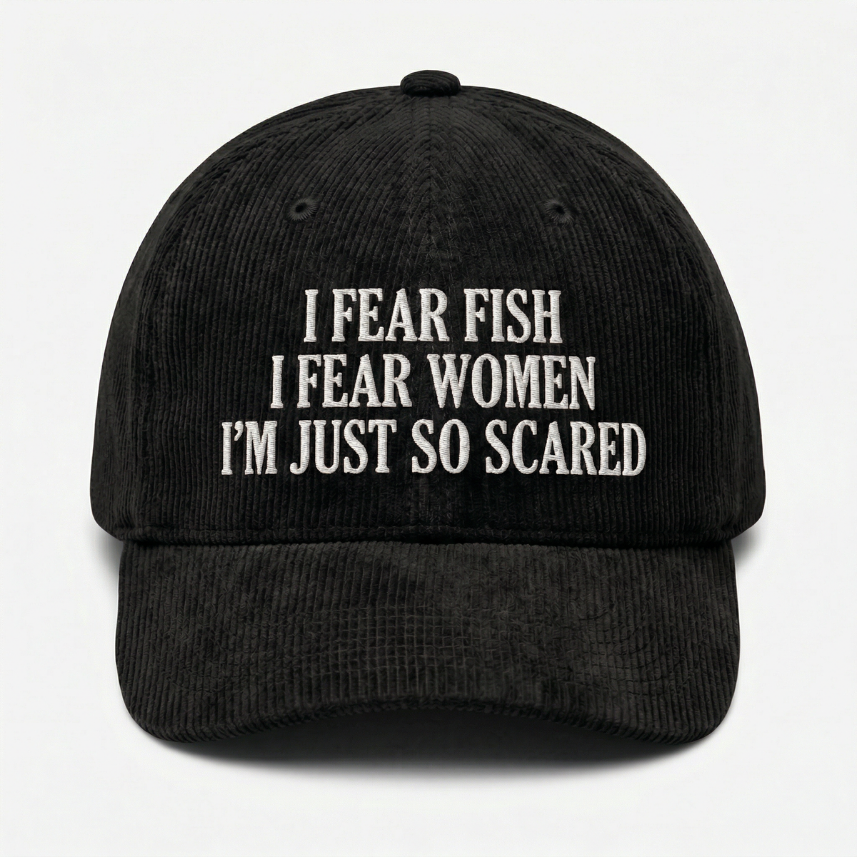 Custom I’m Just So Scared Embroidered Dad Hat – Funny Meme Cap