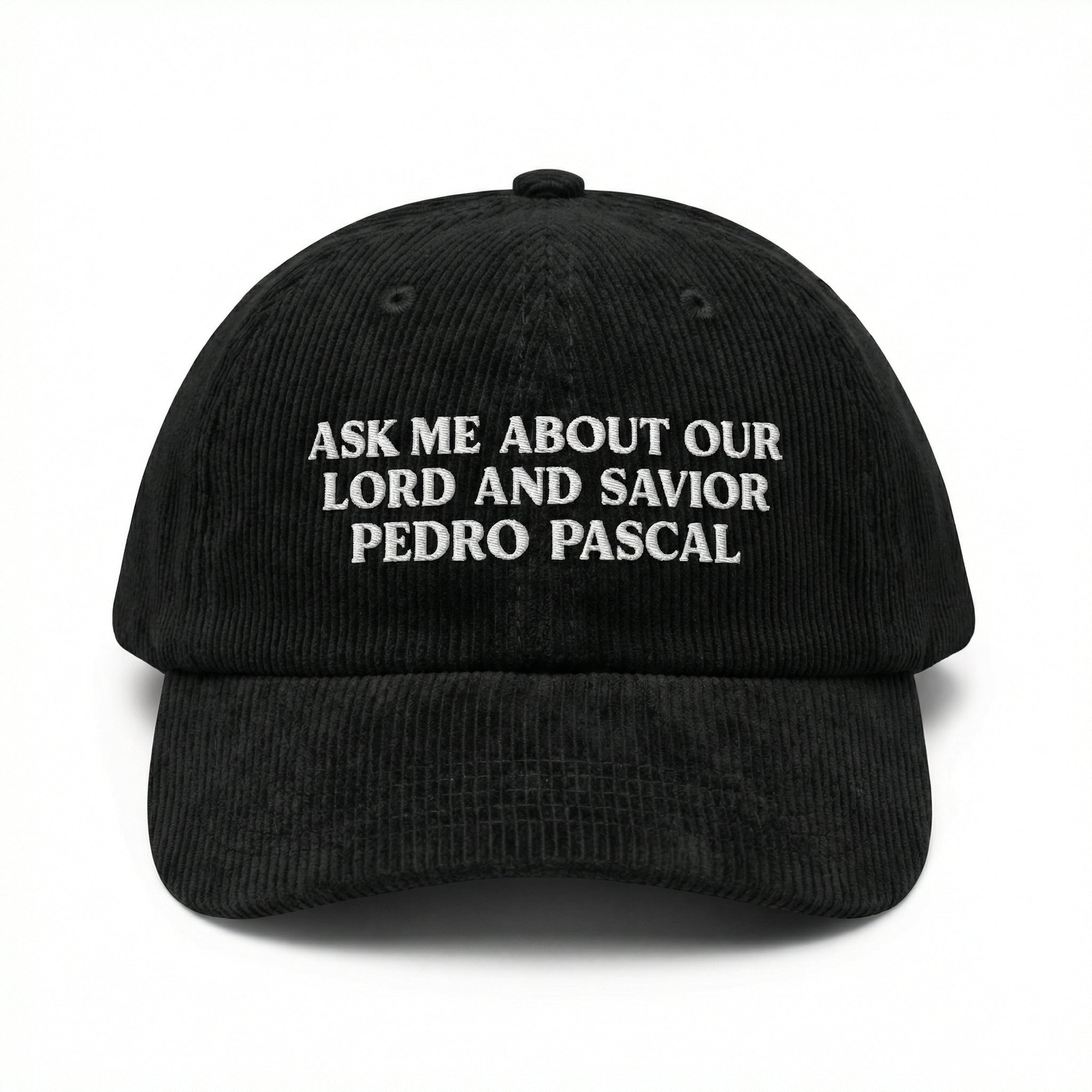 Custom Pedro Pascal Embroidered Hat – Funny Celebrity Fan Mom Cap