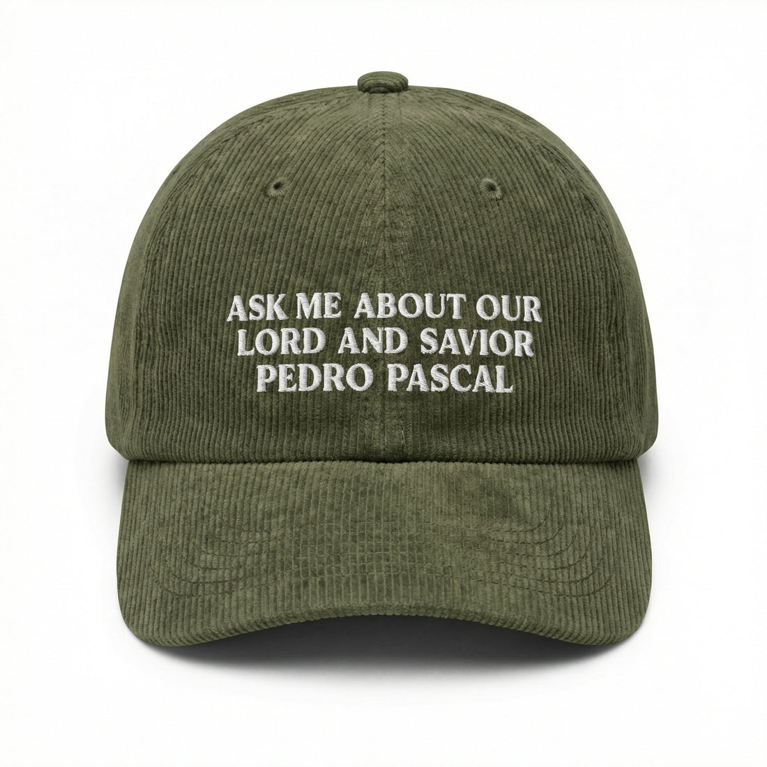 Custom Pedro Pascal Embroidered Hat – Funny Celebrity Fan Mom Cap