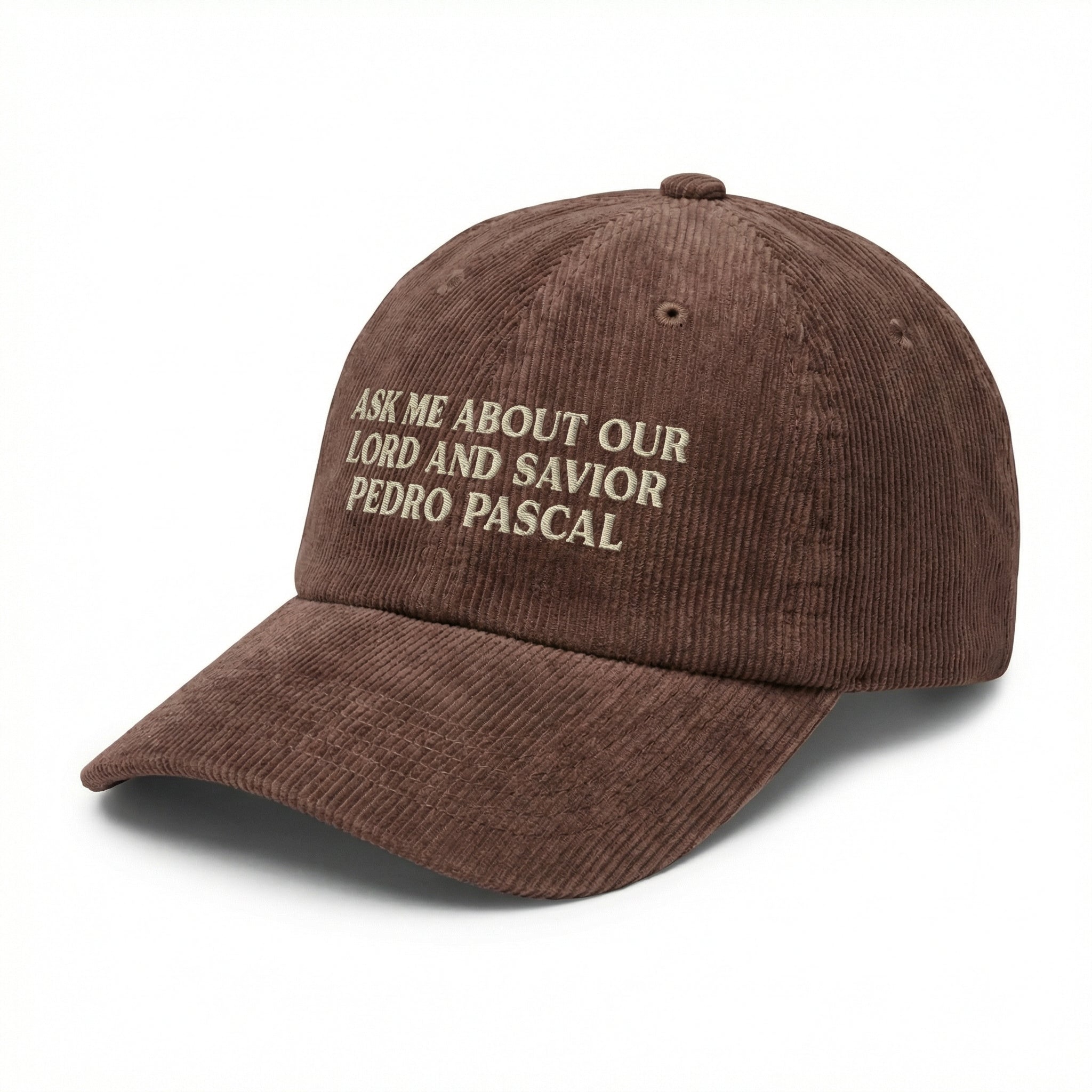 Custom Pedro Pascal Embroidered Hat – Funny Celebrity Fan Mom Cap