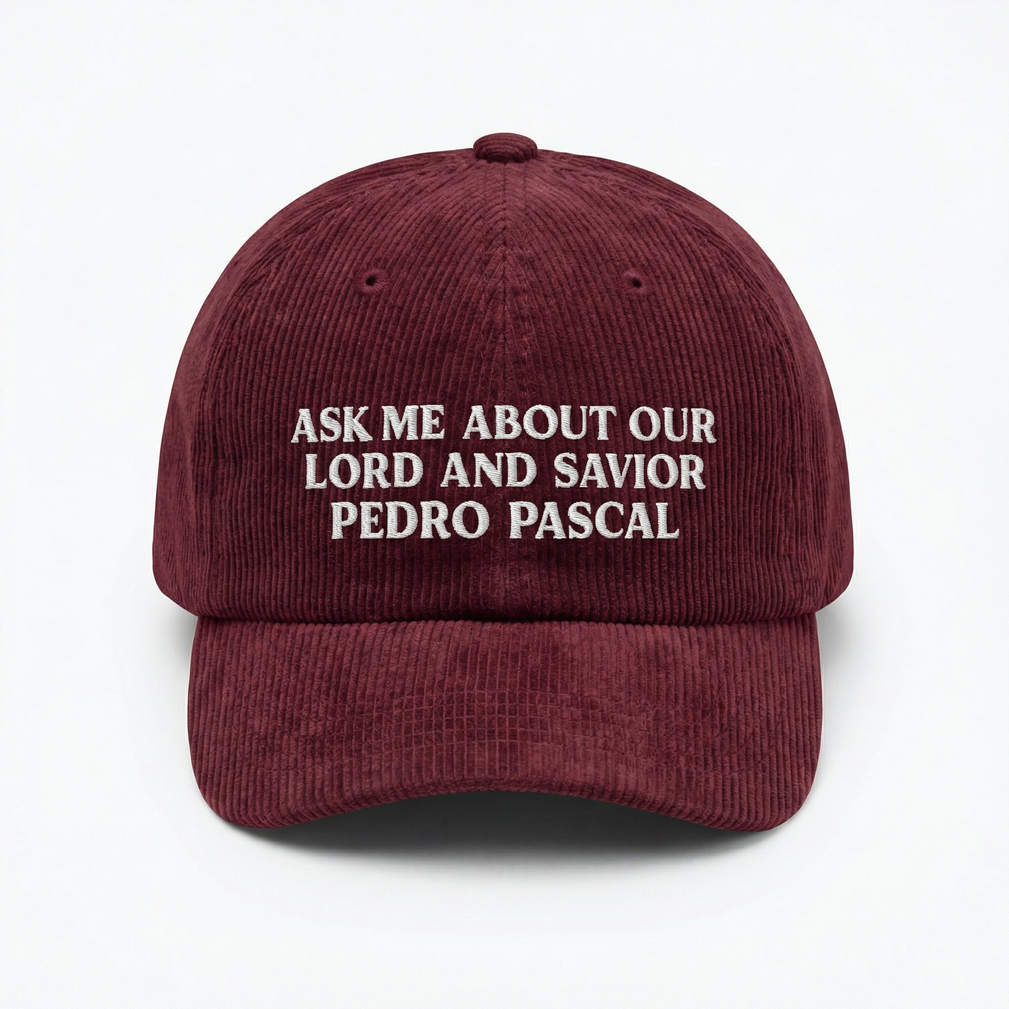 Custom Pedro Pascal Embroidered Hat – Funny Celebrity Fan Mom Cap