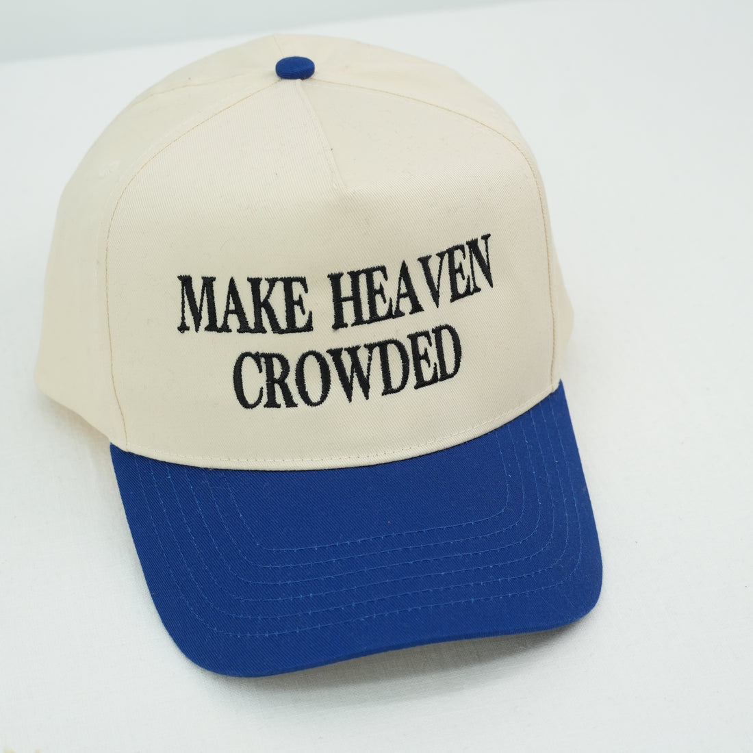 Make Heaven Crowded Embroidered Snapback Hat –  Faith Christian Cap