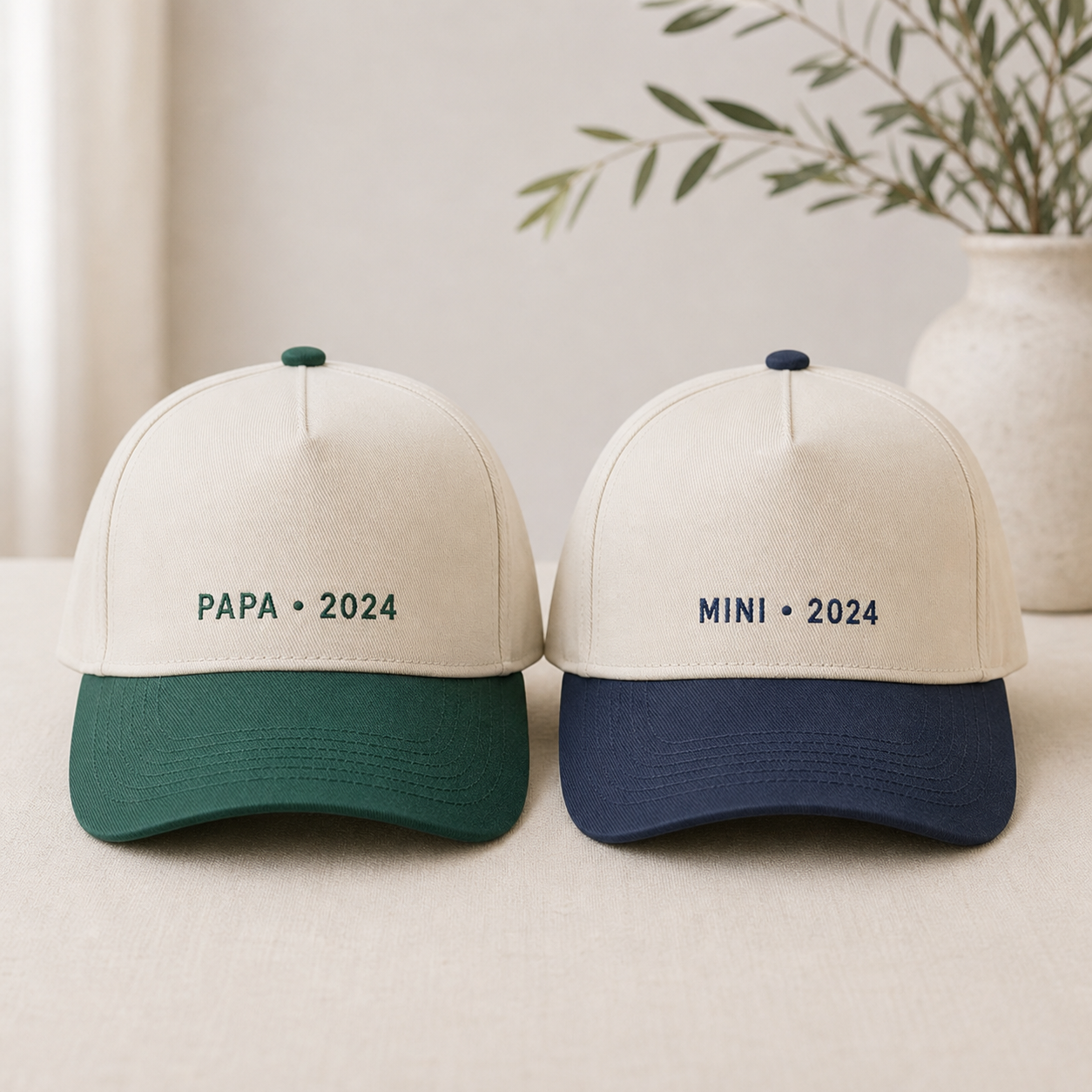 Matching Dad Kids Snapback Hats – Papa Mini Embroidered Caps