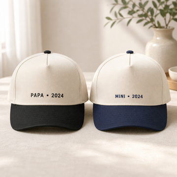 Matching Dad Kids Snapback Hats – Papa Mini Embroidered Caps