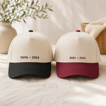 Matching Dad & Kids Snapback Hats – Personalized Embroidered Papa Mini Caps