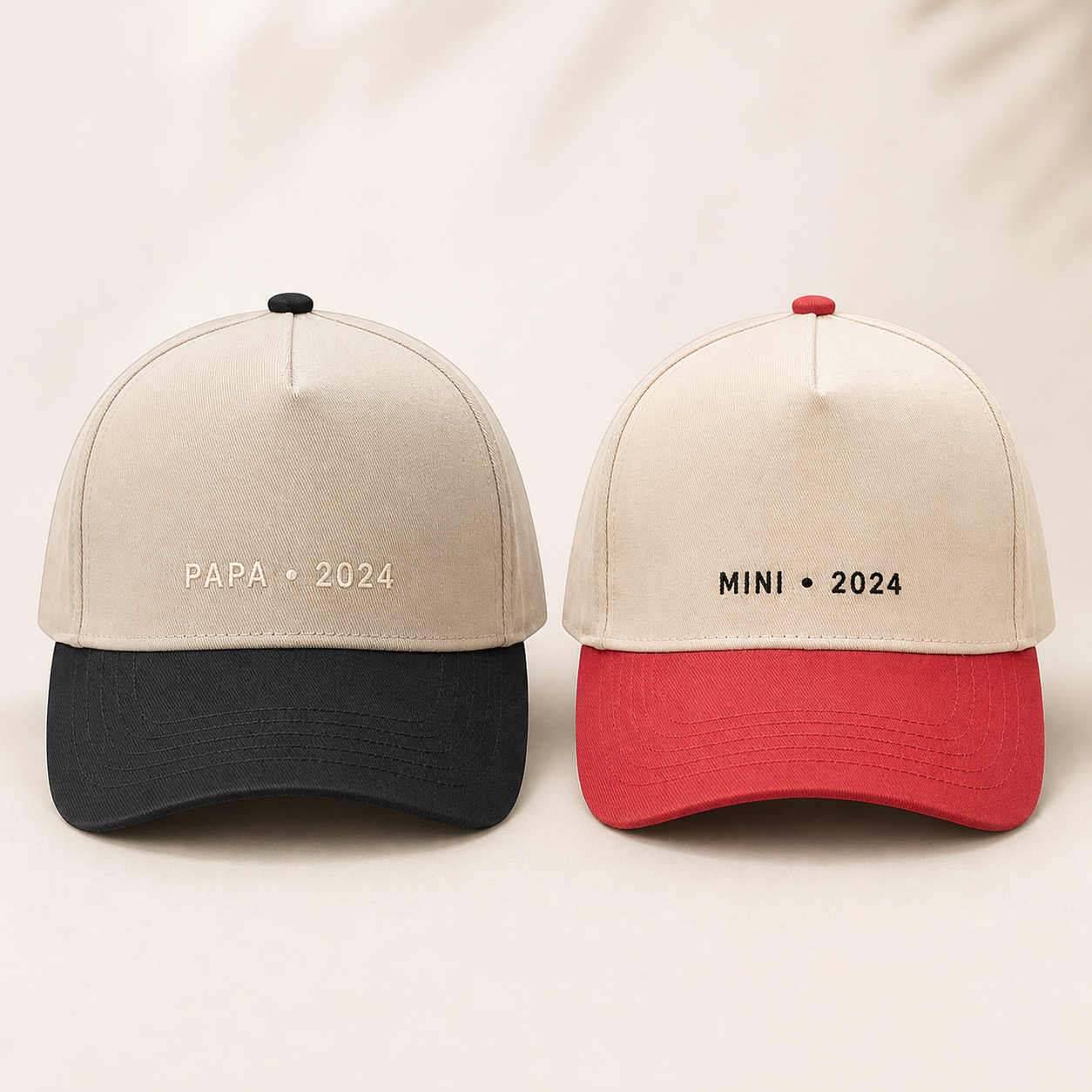 Matching Dad Kids Snapback Hat Set – Embroidered Papa Mini