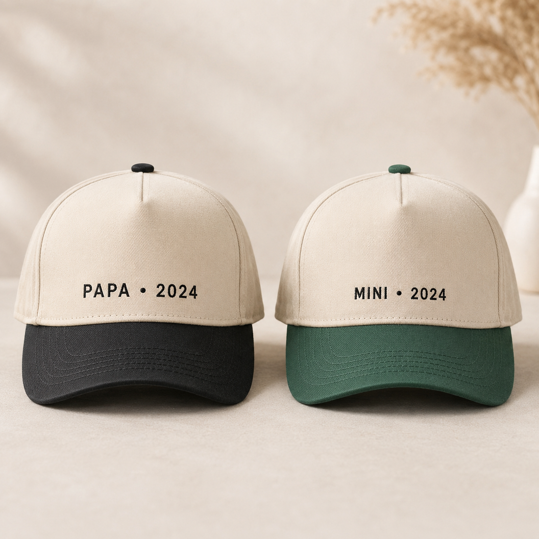Matching Dad & Kids Snapback Hats – Personalized Embroidered Papa Mini Caps