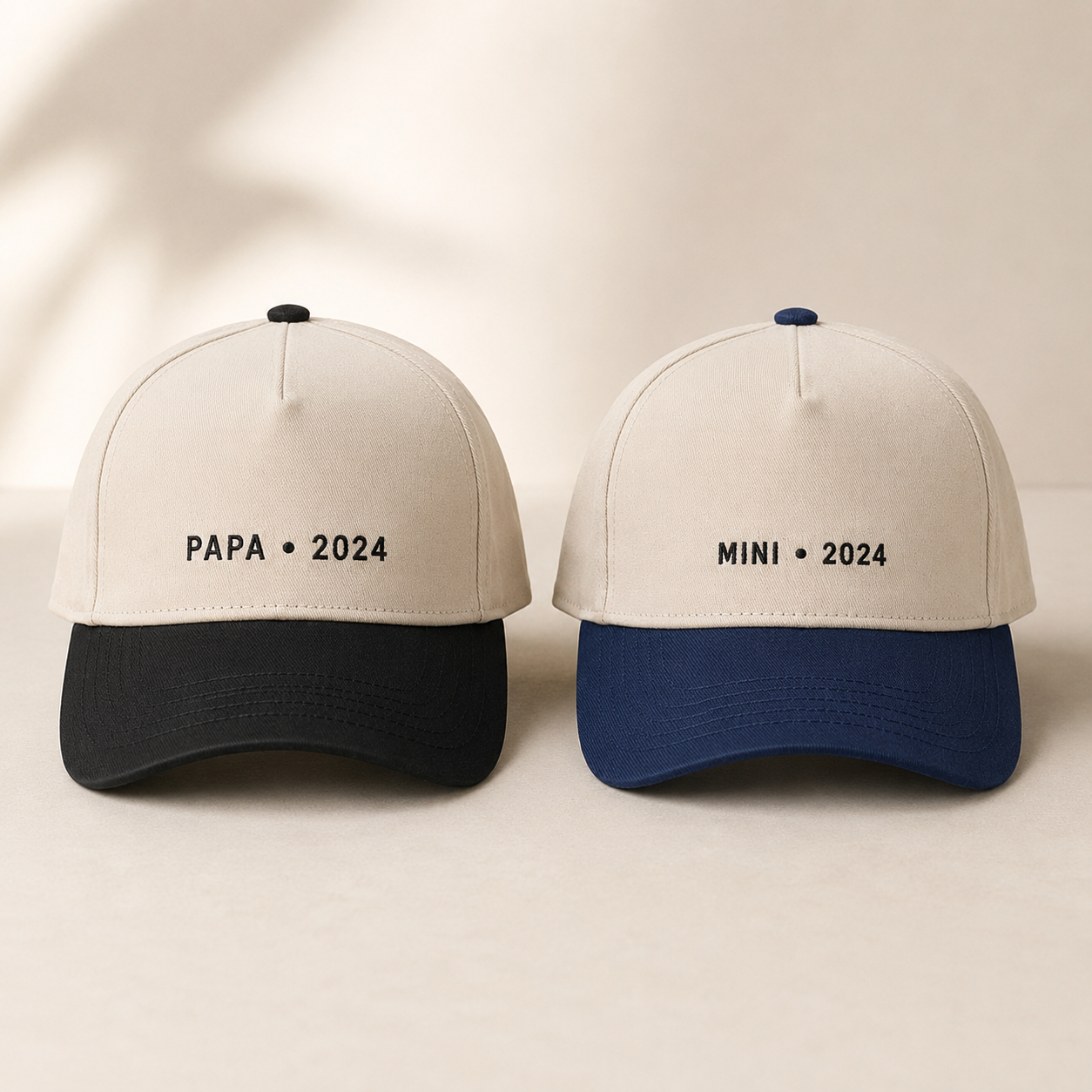 Matching Dad Kids Snapback Hat Set – Embroidered Papa Mini