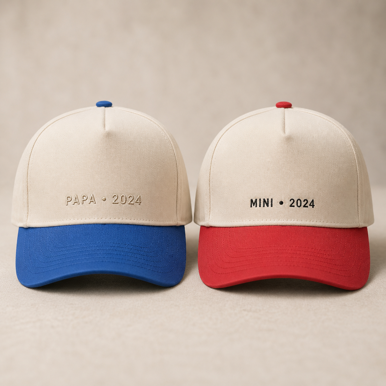 Matching Dad & Kids Snapback Hats – Personalized Embroidered Papa Mini Caps