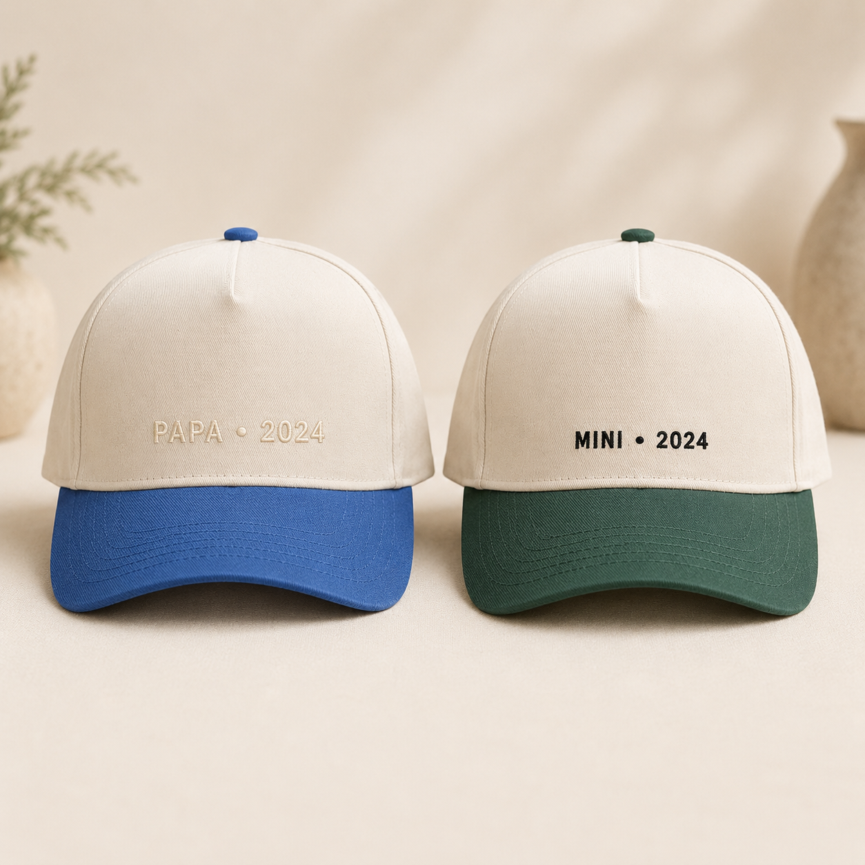 Matching Dad Kids Snapback Hat Set – Embroidered Papa Mini
