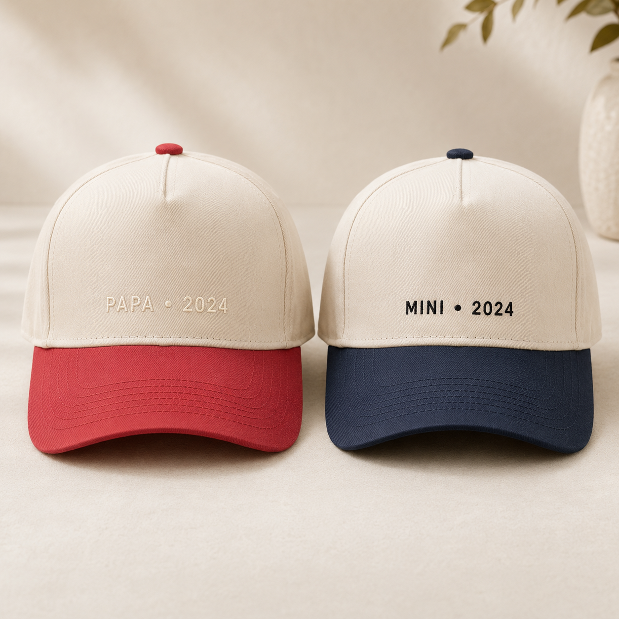 Matching Dad Kids Snapback Hat Set – Embroidered Papa Mini