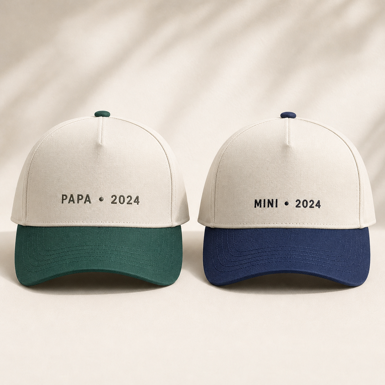 Matching Dad Kids Snapback Hat Set – Embroidered Papa Mini