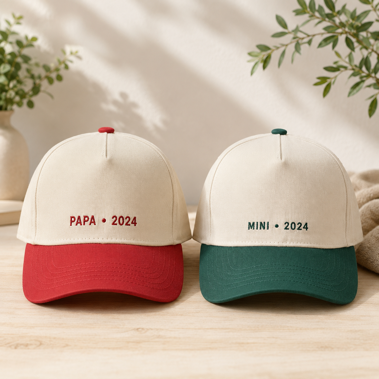 Matching Dad Kids Snapback Hat Set – Embroidered Papa Mini