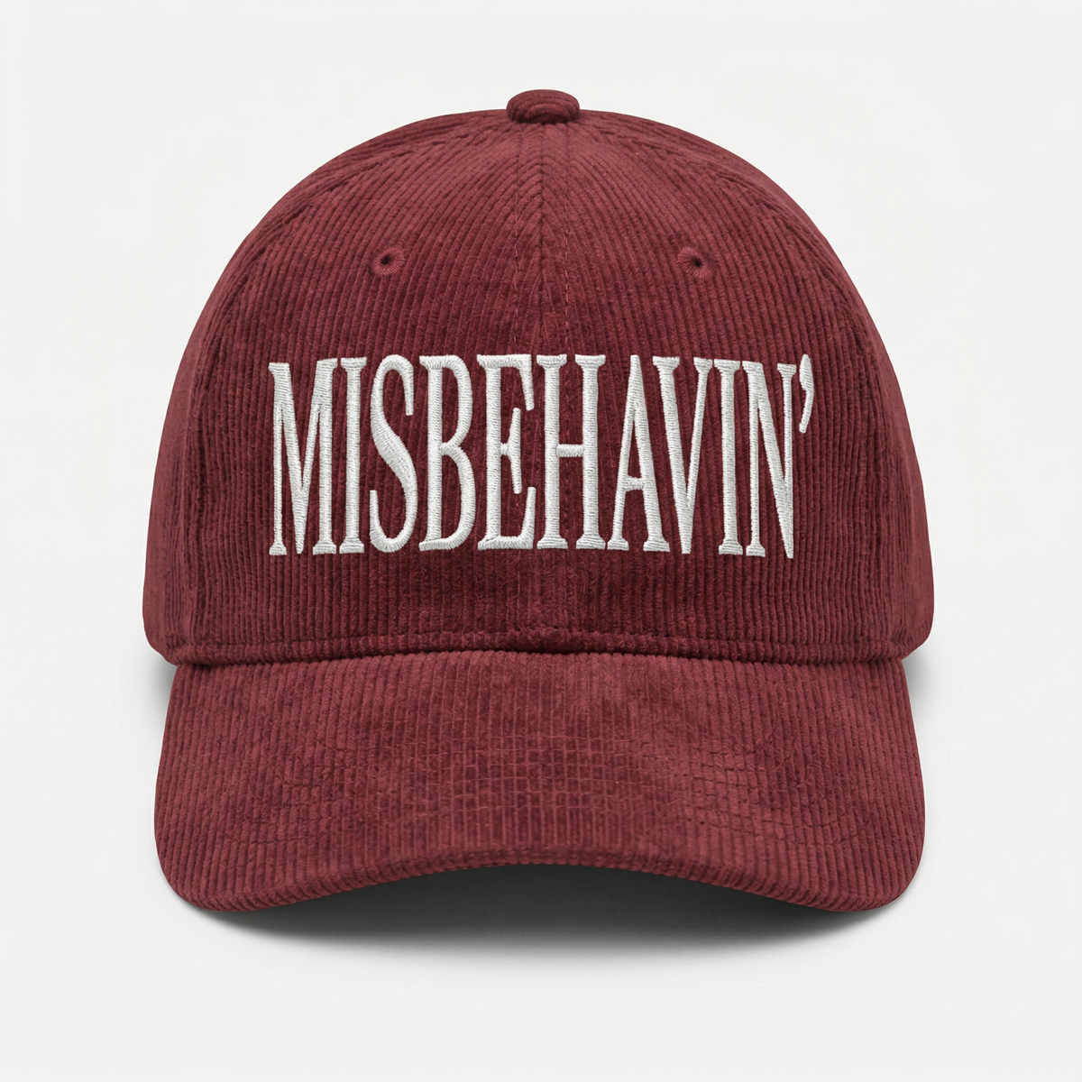 Custom Misbehavin’ Embroidered Hat – Vintage Style Adjustable Baseball Cap
