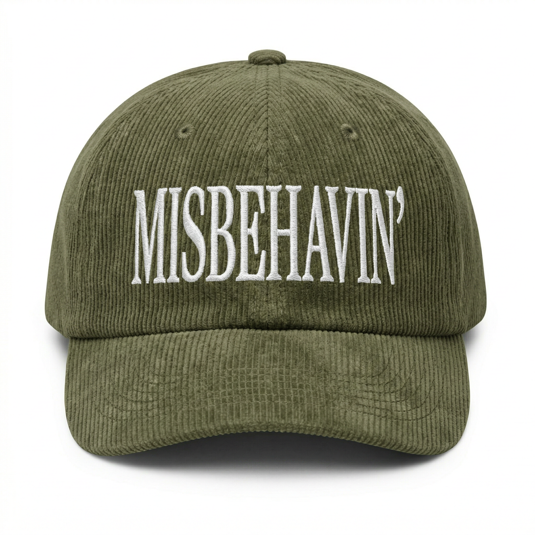 Custom Misbehavin’ Embroidered Hat – Vintage Style Adjustable Baseball Cap