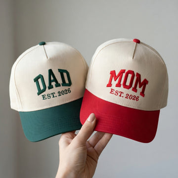 Mom Dad Snapback Hat - Personalized EST Year Matching Snapback Hat