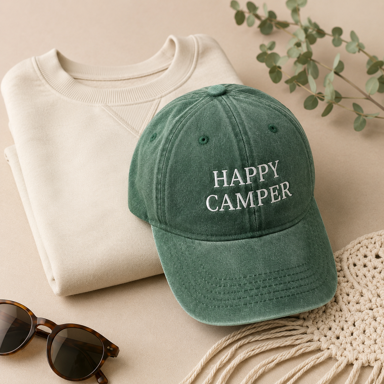 Personalized Bachelorette Camp Party Cap for Bridesmaids