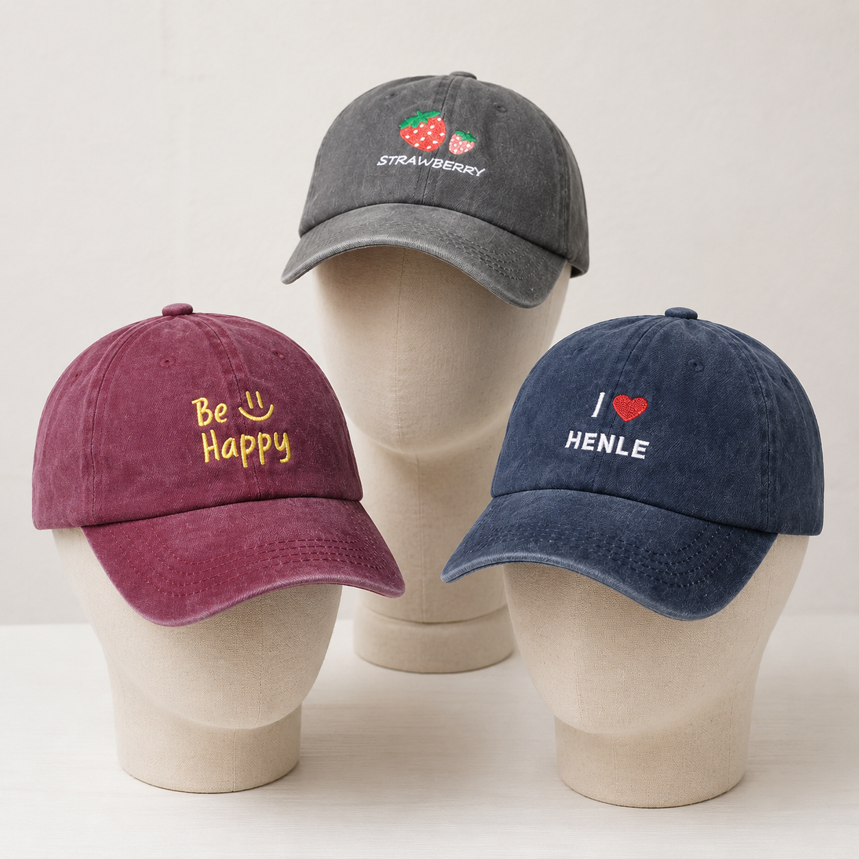 Personalized Baseball Cap With Custom Embroidered Text
