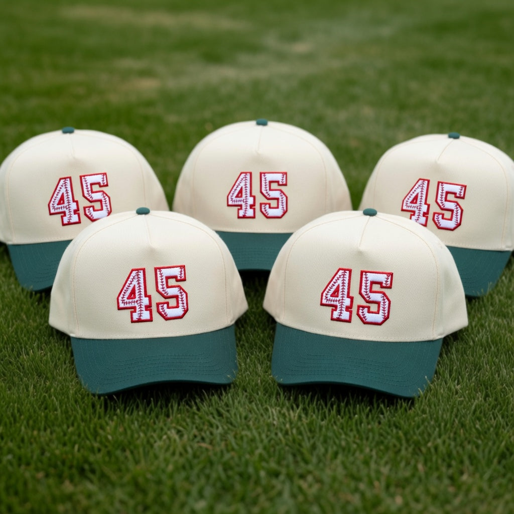 Personalized Baseball Snapback Hat - Custom Number Embroidered Snapback Hat