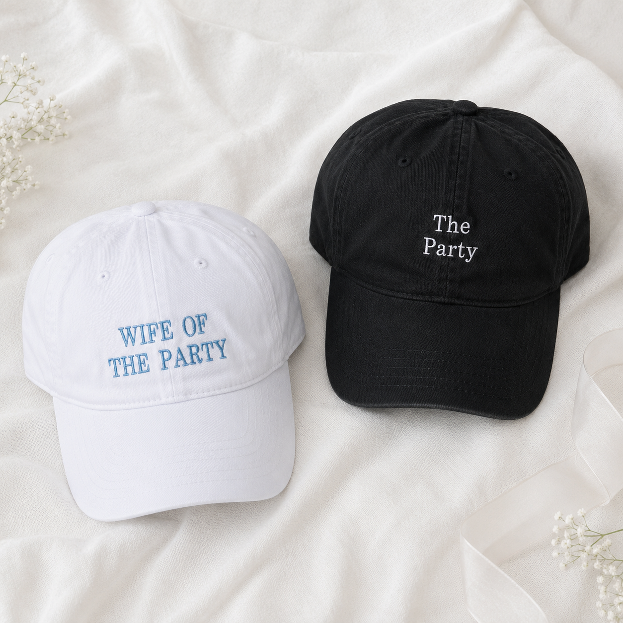 Personalized Bride Squad Baseball Cap With Custom Embroidery