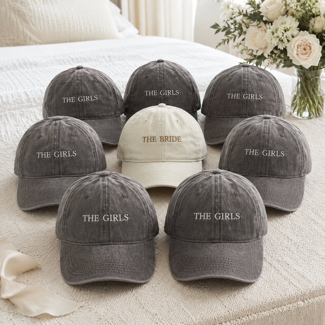 Personalized Bride Squad Baseball Cap for Bachelorette Party