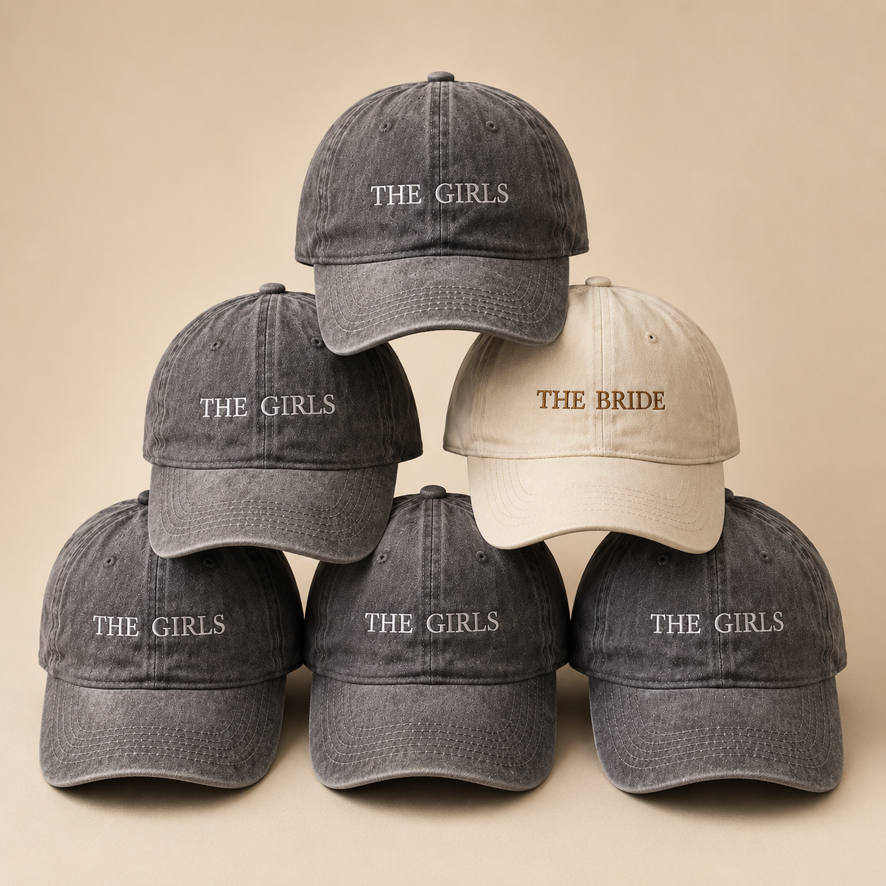 Personalized Bride Squad Baseball Cap for Bachelorette Party