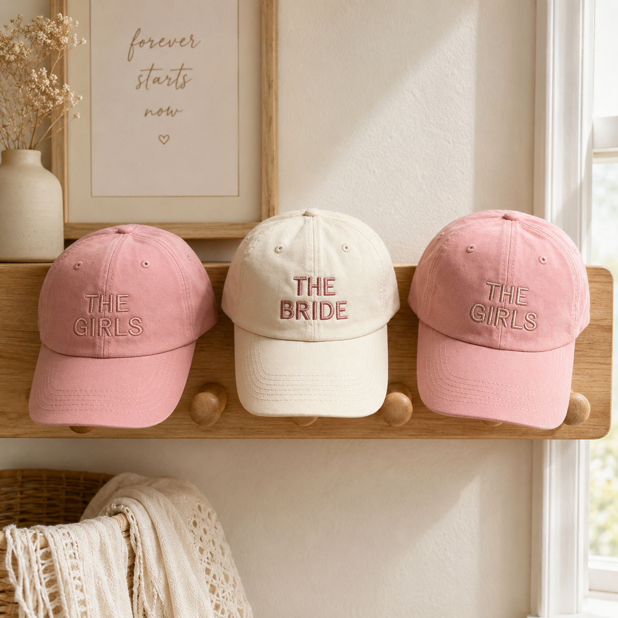Personalized Bride Squad Baseball Cap for Bachelorette Party